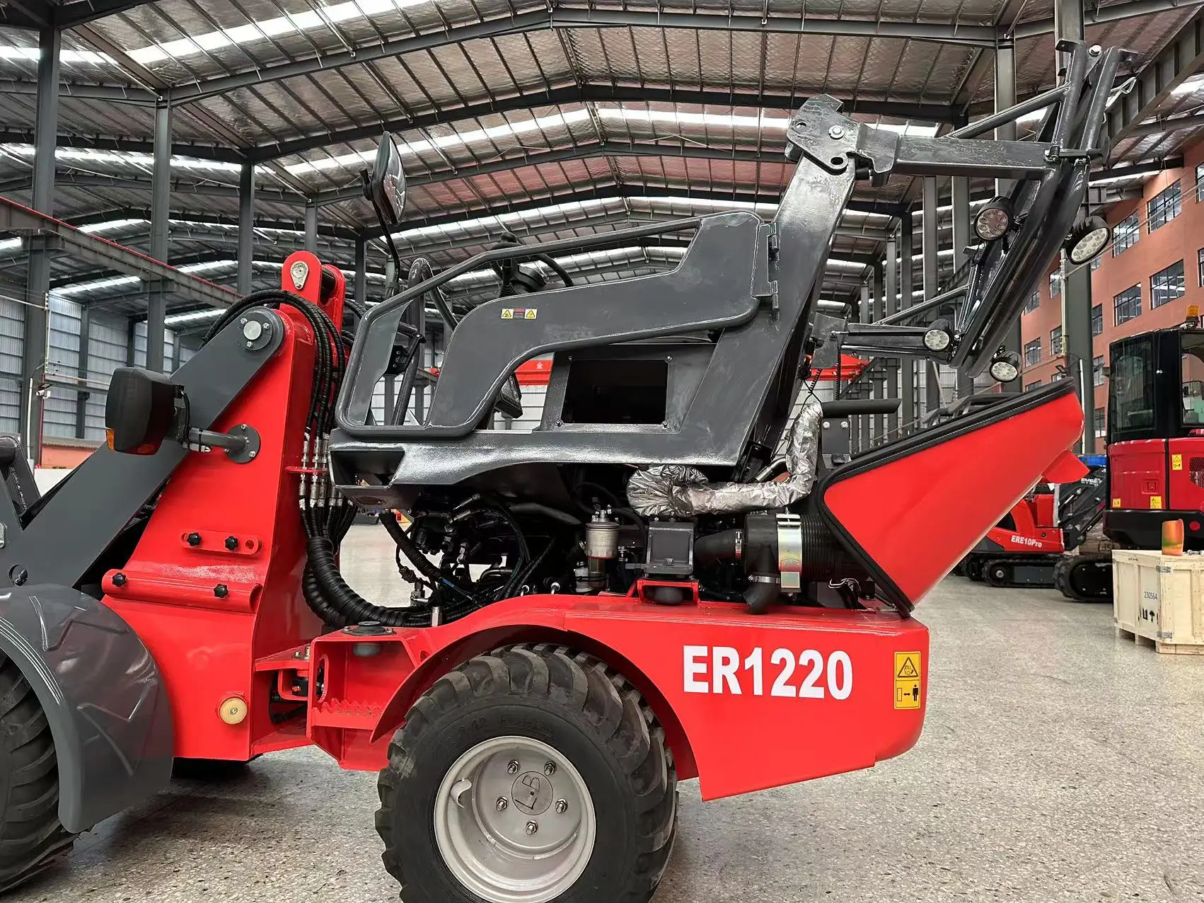 Everun CE Approve ER1220 1200kg Multifunction construction Small Hydrostatic System Wheel loader