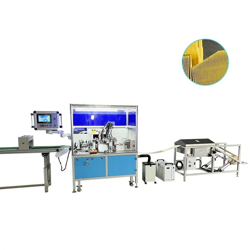 Full Automatic Car Air Filter Making Machine Car Air Filter Pleating Machine Air Filter Paper Folding production line By Laser