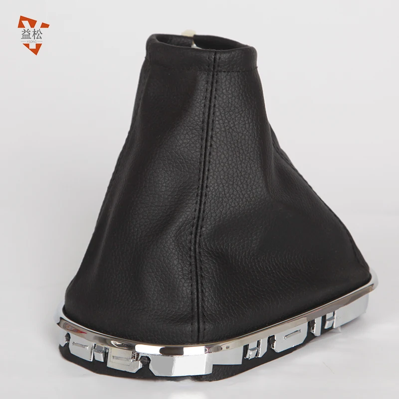 Manufacture auto parts car accessories gear shift leather black car gear shift dust cover fit for Chevrolet Cruze