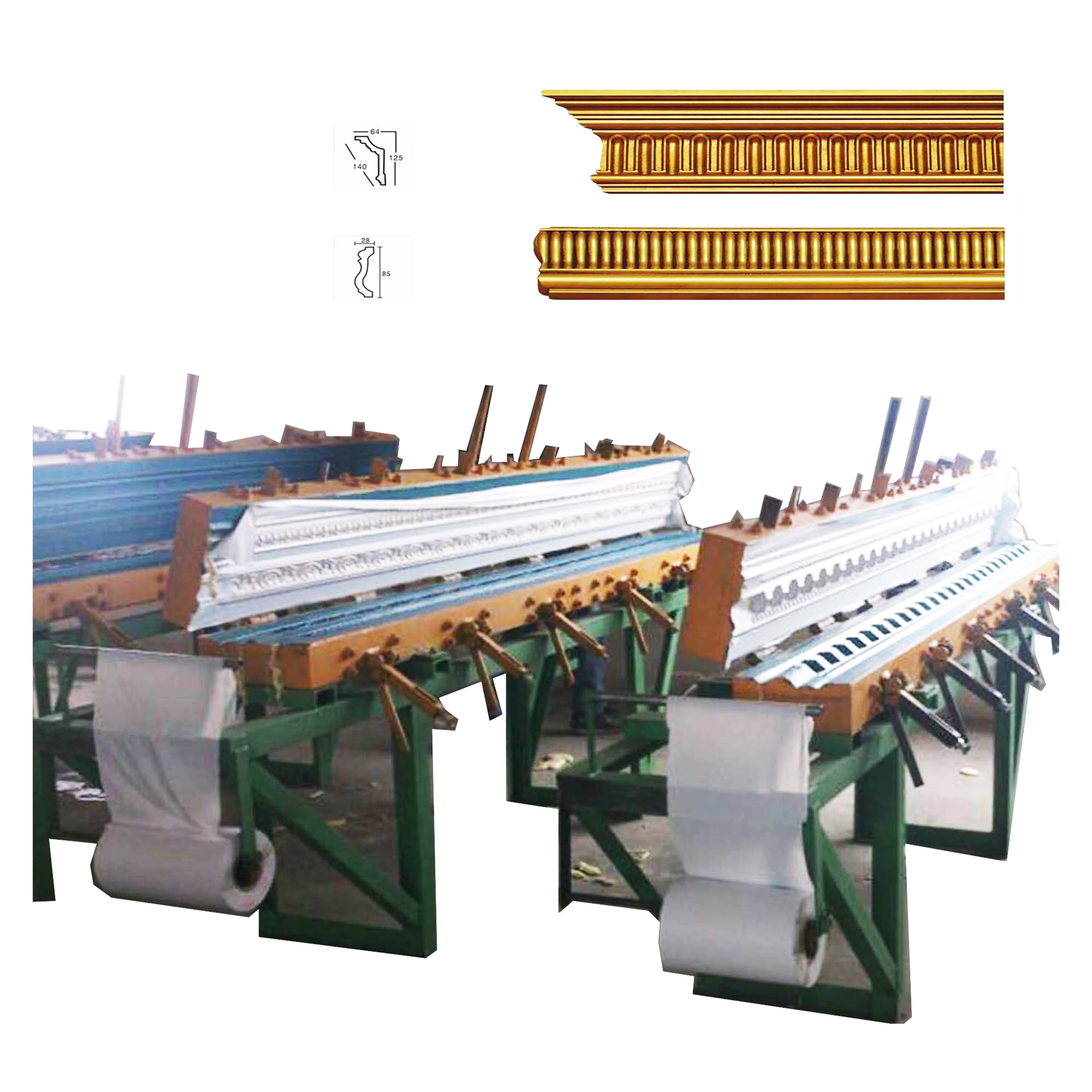 Автоматическая полиуретановая декоративная пенная корона карниз формовочная машина