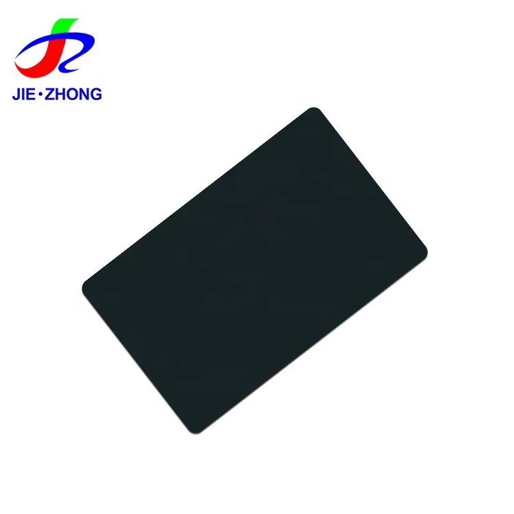 New Material 100% CR80 Size Solid Color Blank Black/Yellow/Green/Red PVC Plastic Card