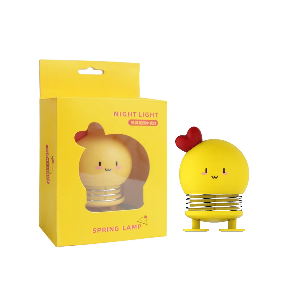 2020 мультяшный ночник с животными USB зарядка светодиодный силиконовый симпатичный прикроватный светильник