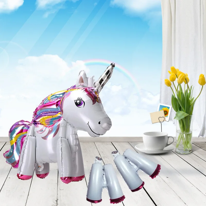 DJTSN 3D Balloons Walking Animal Balloons Aluminum Foil Balloons for Birthday Party Baby Shower Decoration Supplies