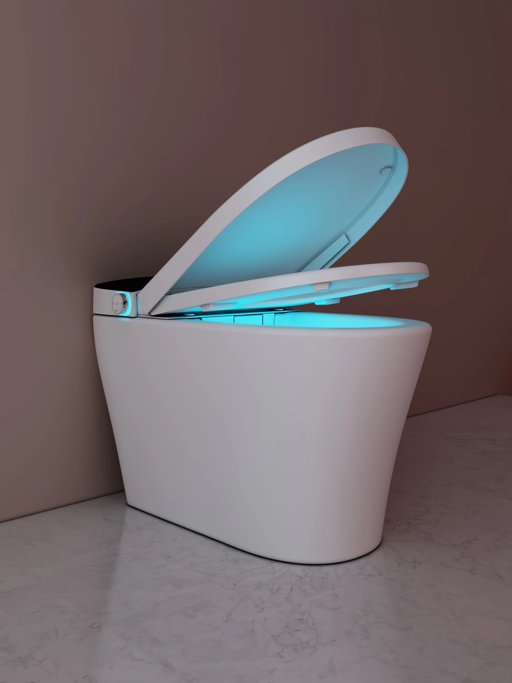 Ceramic floor mounted electrical smart toilet Siphon Flushing elongated automatic seat heating one piece intelligent toilet