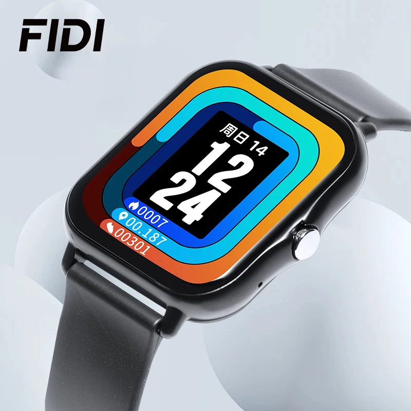 FIDI Smart Watch Men and WomenHeart Rate Smart Wristband Sports Watches Smart Band Waterproof Smartwatch for Ios Android