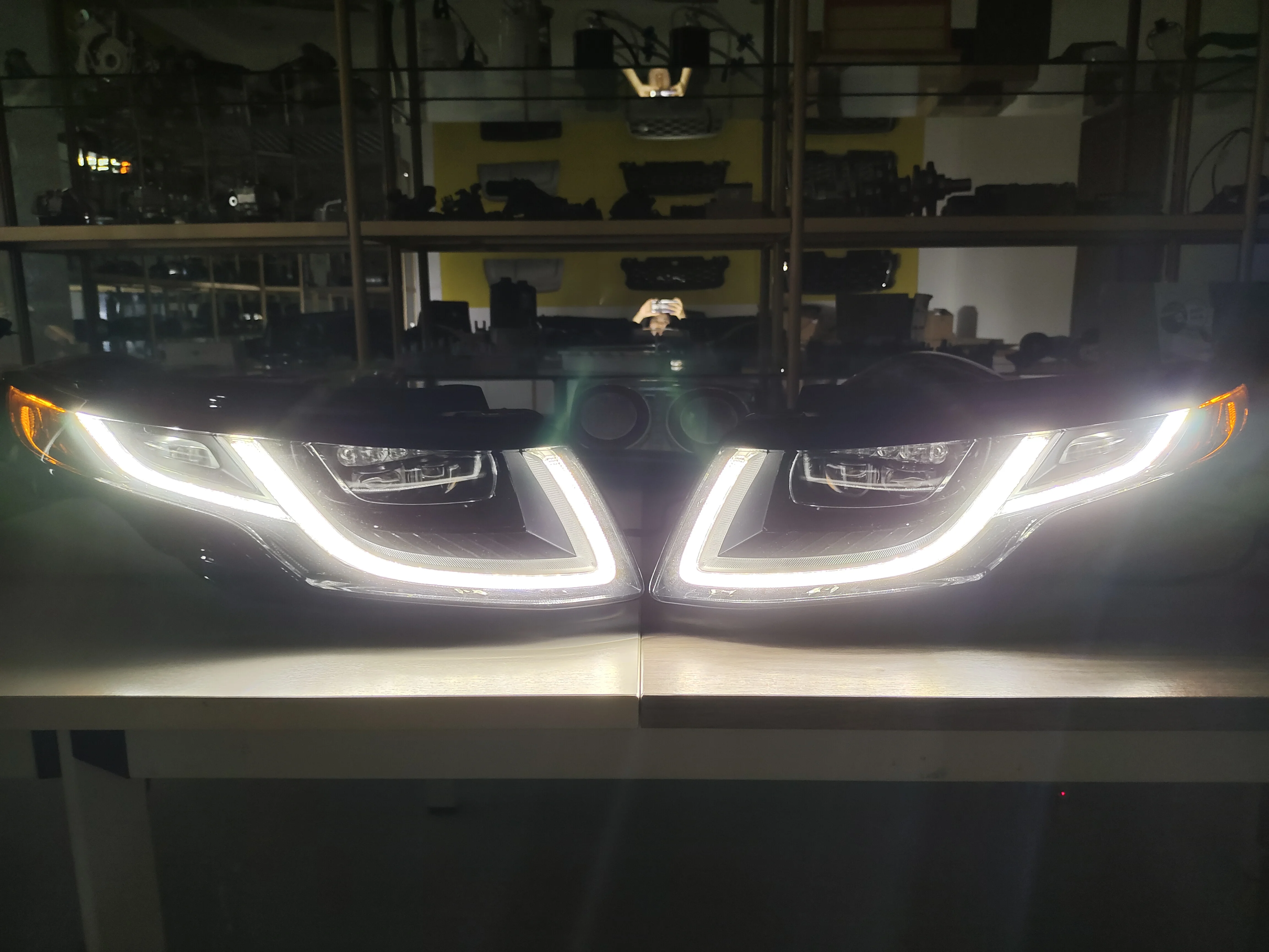 FELENDO Hot Sale for Range a Rover Evoque 2012 13 14  15 2016-2019 Car HID XENON Dynamic Flashing Upgrade LED Headlamp