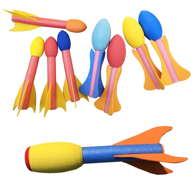 Rocket Launcher Foam Flying Rocket for Children Kids Playing  Adult children decompression