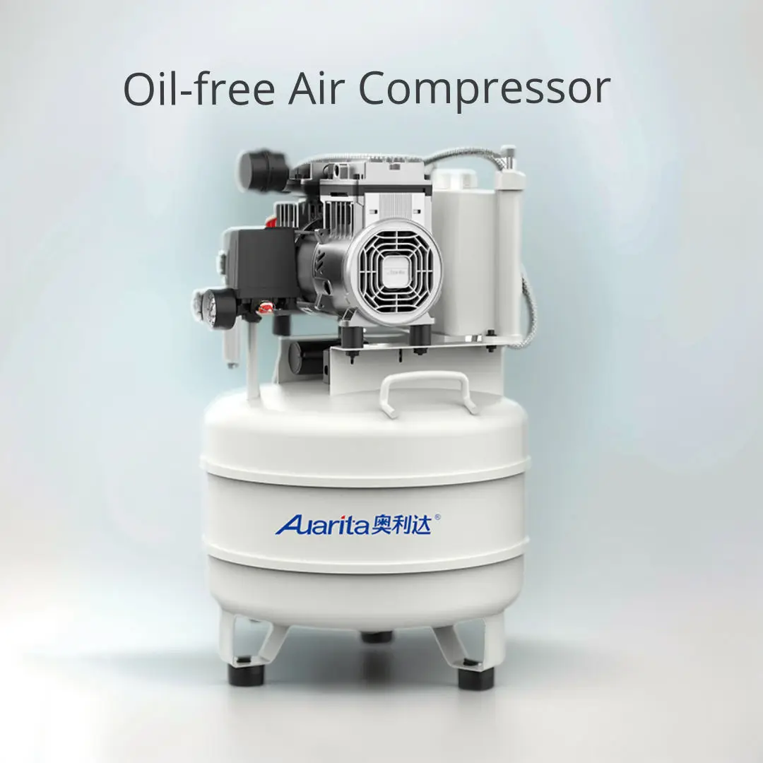 Auarita Compresor De Aire Mini 30L Medical Dental Low Noise Silent Oil Free Air Compressor