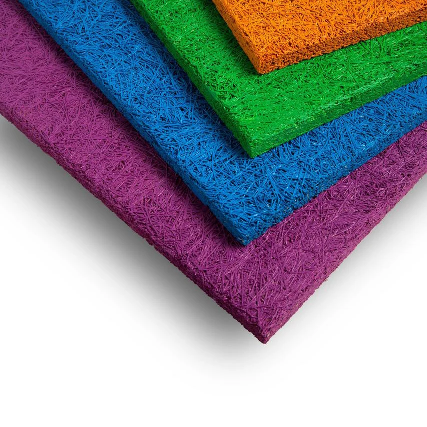 Acoustic Colored/ Natural White / Natural Gray Wood Wool Acoustic Panel