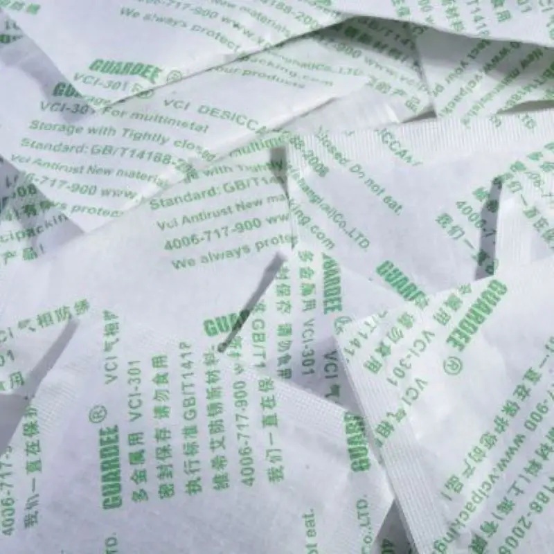 High quality VCI Desiccant Powerful Waterproof Rustproof Metal Products Shipping and Storage Container  Antirust Desiccant