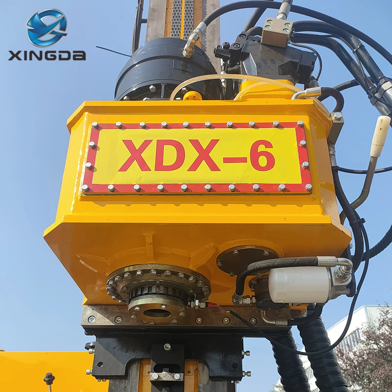 Xingda XDX-6 full hydraulic wireline core diesel drilling rig for sample in general investigation and geotechnical exploration