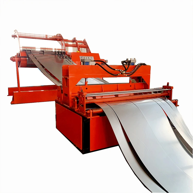 Randro Heavy Duty Adjustable Steel Strip Uncoiler Machine Decoiler Straightener Feeder Slitting Machine Line