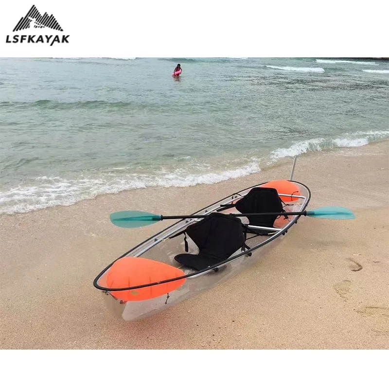 LSF Double Seats Clear Kayak Transparent Boat Canoe/Kayak for Tour