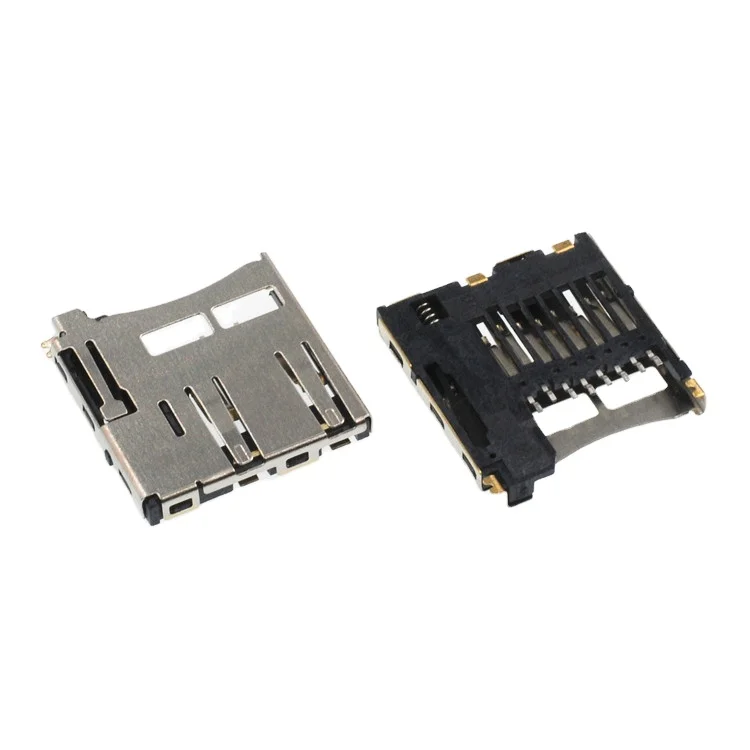 
pcb micro sd sim card connector 