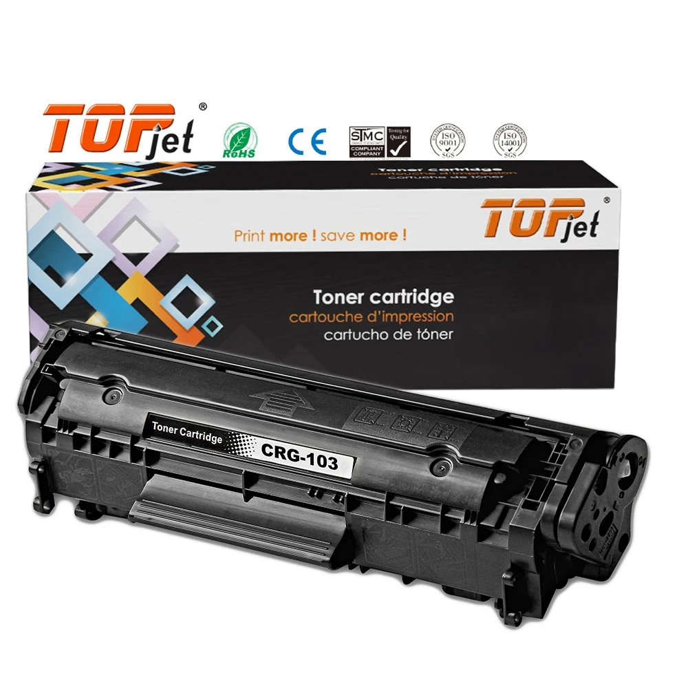 Topjet CRG 103 104 105 106 108 109 112 119 124 125 126 128 137 Factory Price Compatible Toner Cartridge For canon Laser Printer