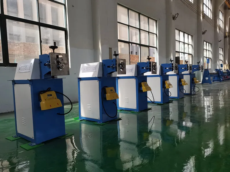 BYFOCNC HAVC Air Electric Round Duct Reel Grooving Manual Beading Linkage Machine