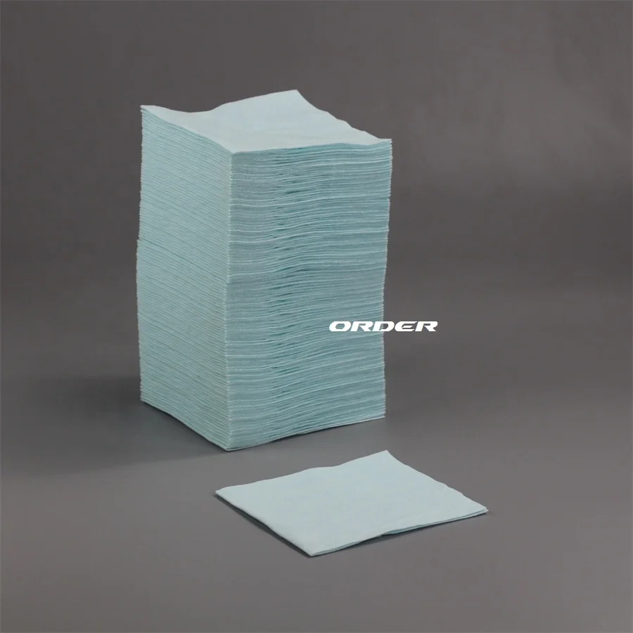 Replace Surface Preparation 1/4 fold cellulose polyester blend tear-resistant wipe rags cleaning cloths