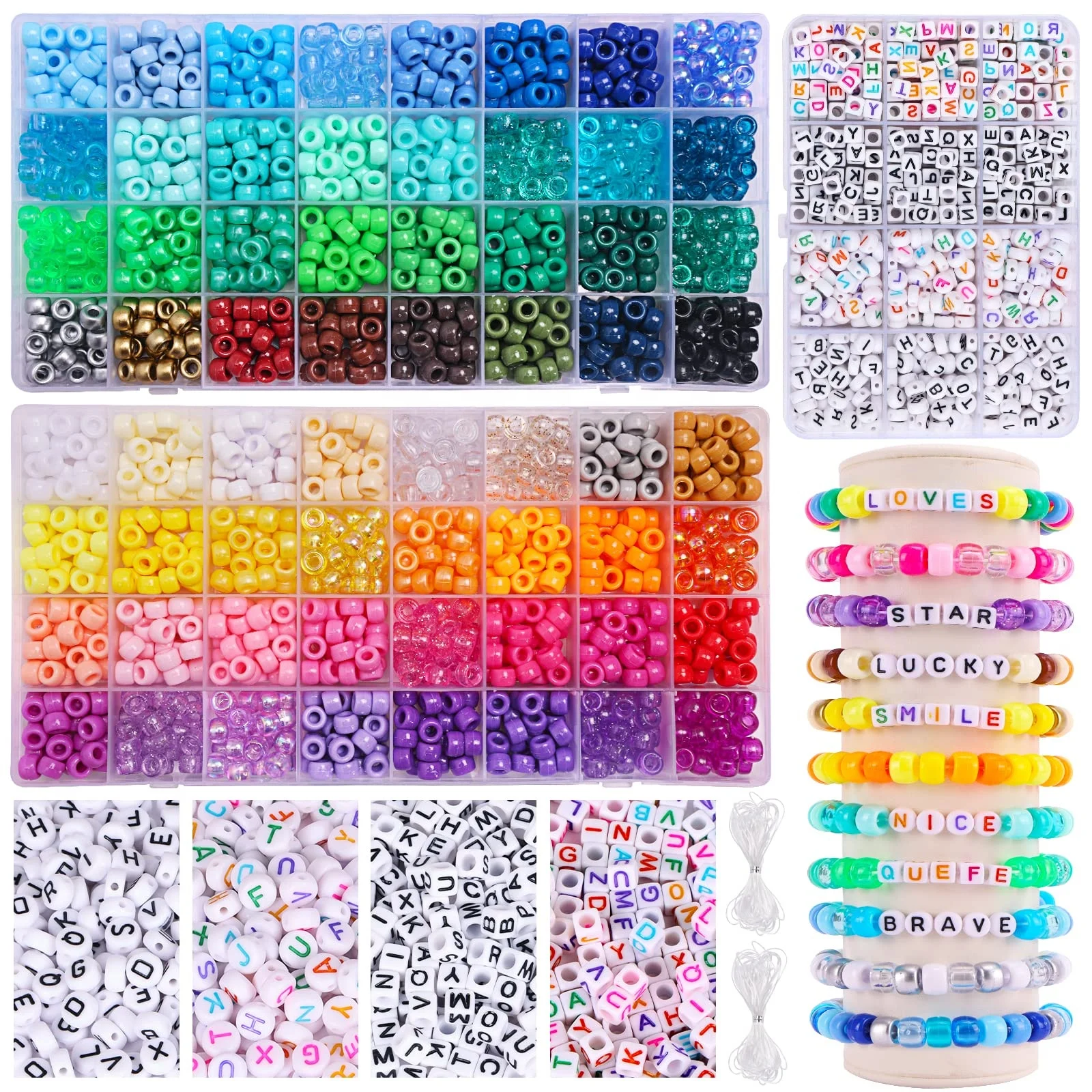 Wholesale Colorful Beads Kits for Kids DIY Jewelry Making
