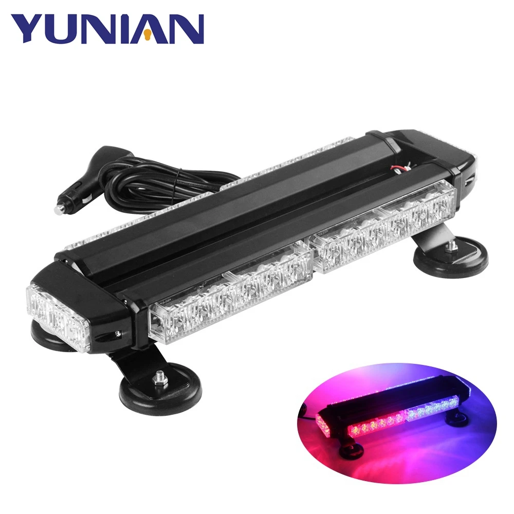 Hot sale LED Strobe Flashing Light Bar Double Side Amber 30 LED High Intensity Emergency Hazard Warning Lighting Bar/Beacon