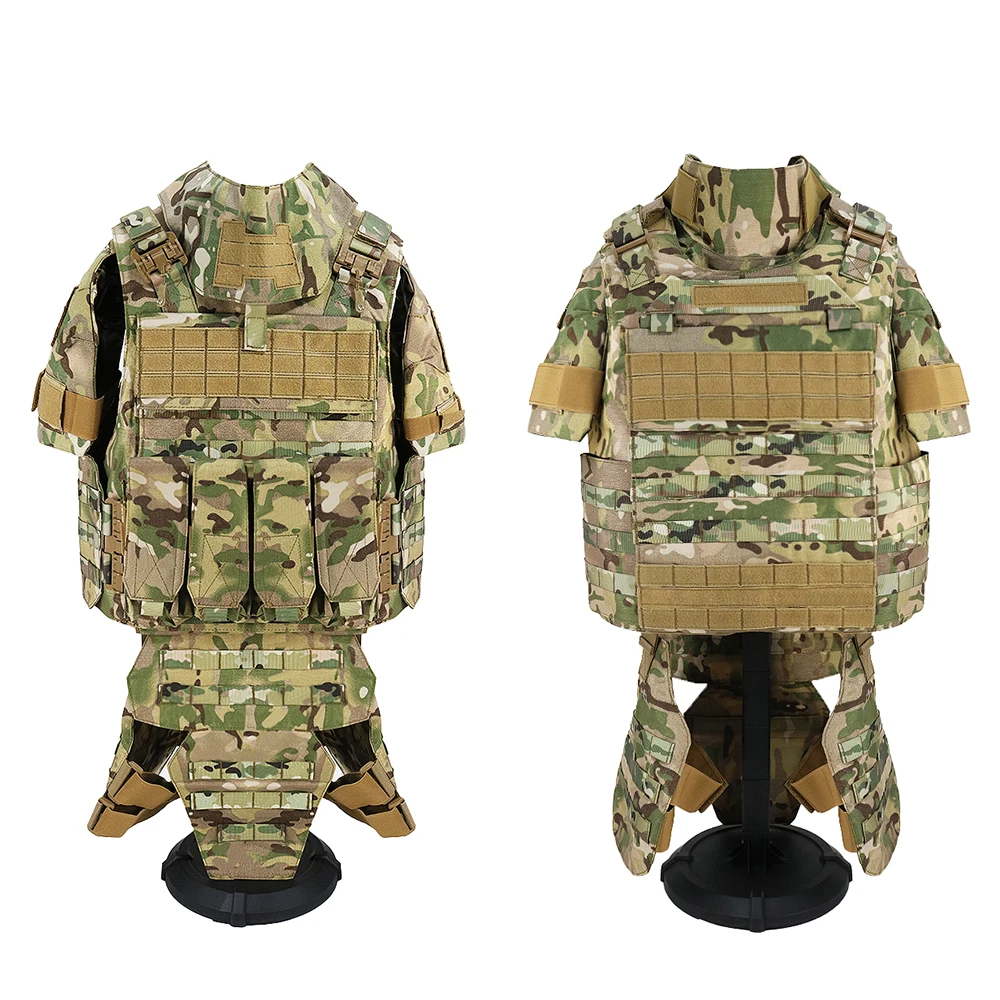 Full Coverage Stab Proof CP Armor Laser Molle Combat Tactical Fully Body Protective Vest Plate Carrier