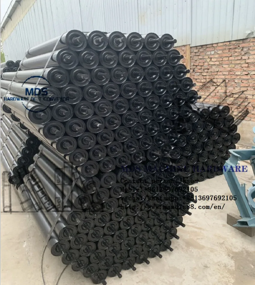 mining belt conveyor roller, return idler roller, carrying idler roller