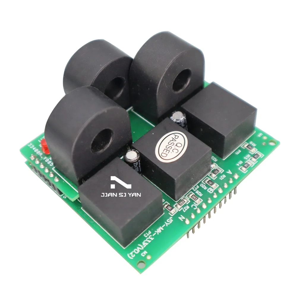 AC 50A Phase Three Voltage Current Electric Power Meter Smart Kwh Energy Meter Modbus RTU RS485 Energy Monitor