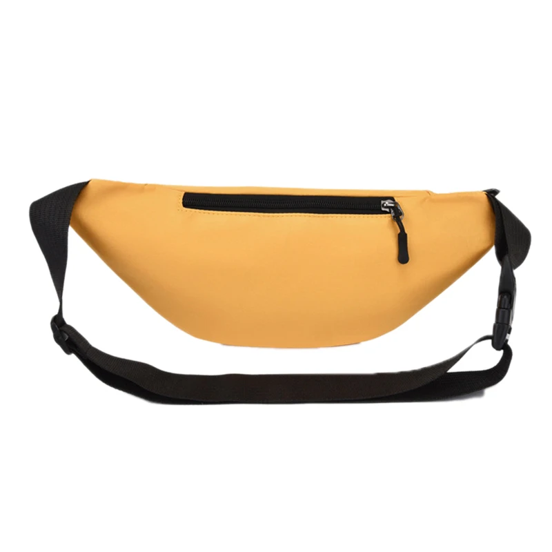 custom logo cheap unisex fanny pack wear-resistant nylon leisure fitness waist bag running bag with earphone hole