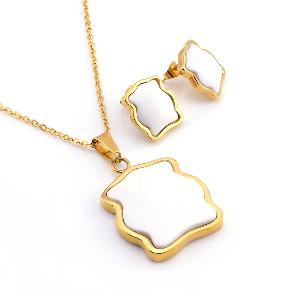 Staidaiwa FREE Shipping Jewelry Sets Gold Plated Opp Bag Tiger White Stainless Steel Animal Jewelry Sets for Women Belts in Gold