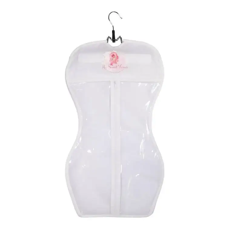 
Factory Price Dust Proof Custom Hair Extensions Wigs Storage Bag with Pockets 