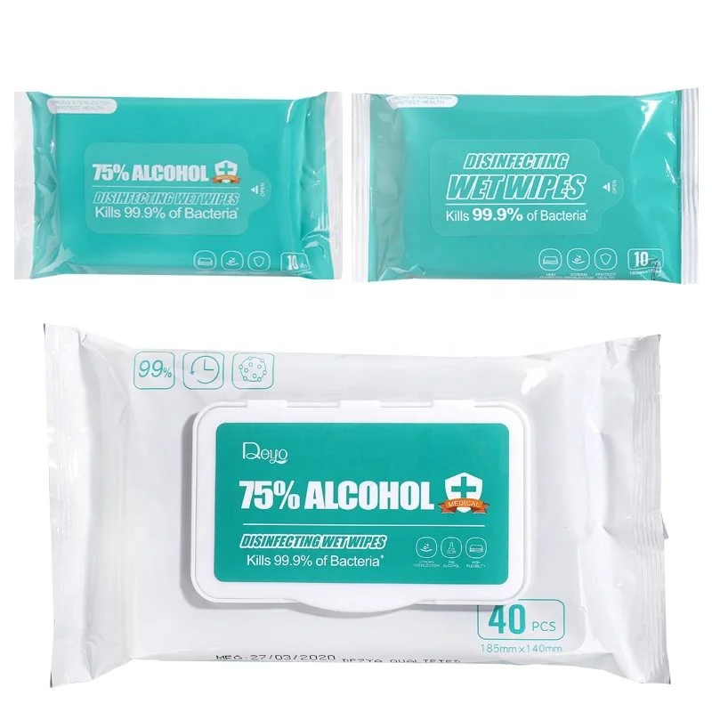 
Large Private Label Bio Care Alochol Isopropanol Antibacterial Clean Medical Alchohol Wipe with Alcohol Manufacturer 