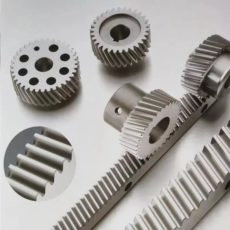 Factory making cheap price high quality S45C steel nylon and plastic helical gear rack for sliding gate