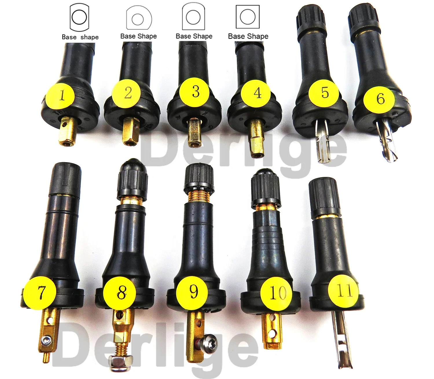 TPMS20008 rubber tire valves for car tire pressure sensor tubeless tire valve repair kit TPMS413 valve stem for TPMS sensor