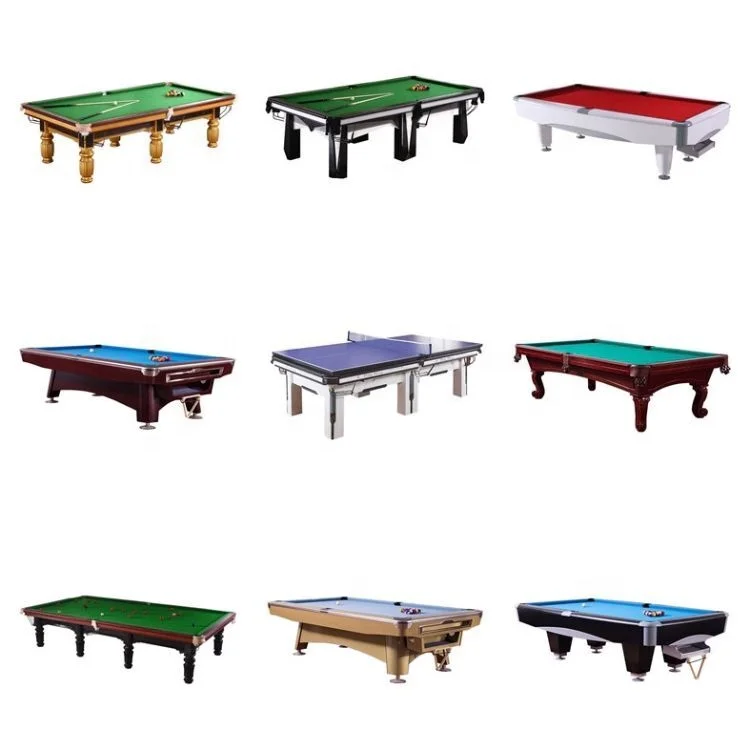Cheapest snooker table 7ft 8ft 9ft 10ft 12ft black 8 professional competition billiard snooker table