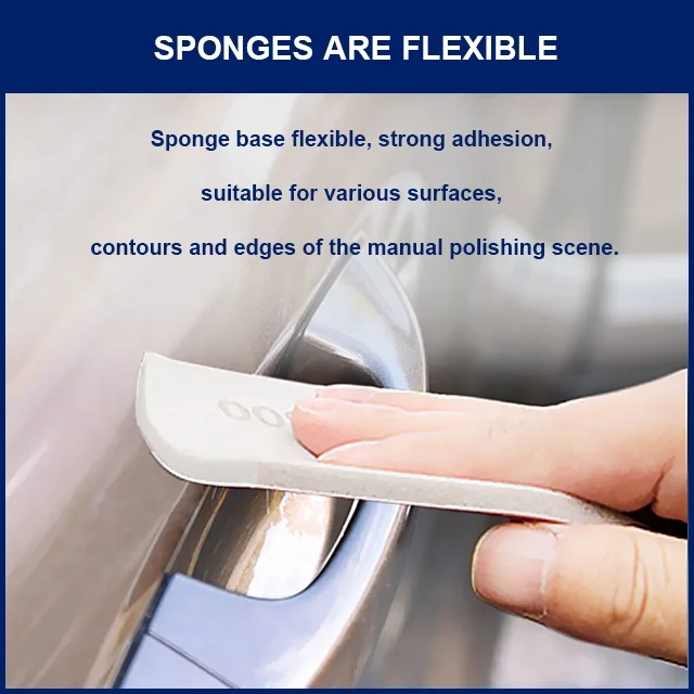 AOZHONG Factory Yellow Abrasive Sanding Sponge Roll 115MM*25M Abrasive Paper Foam Roll