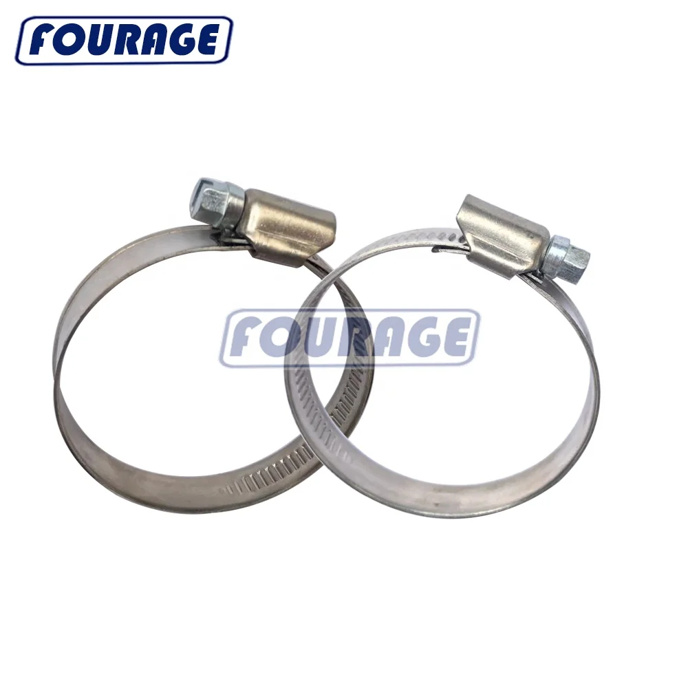 Полный нержавеющая сталь 304 Регулируемый немецкий тип 40-60 мм шланг зажим SS304