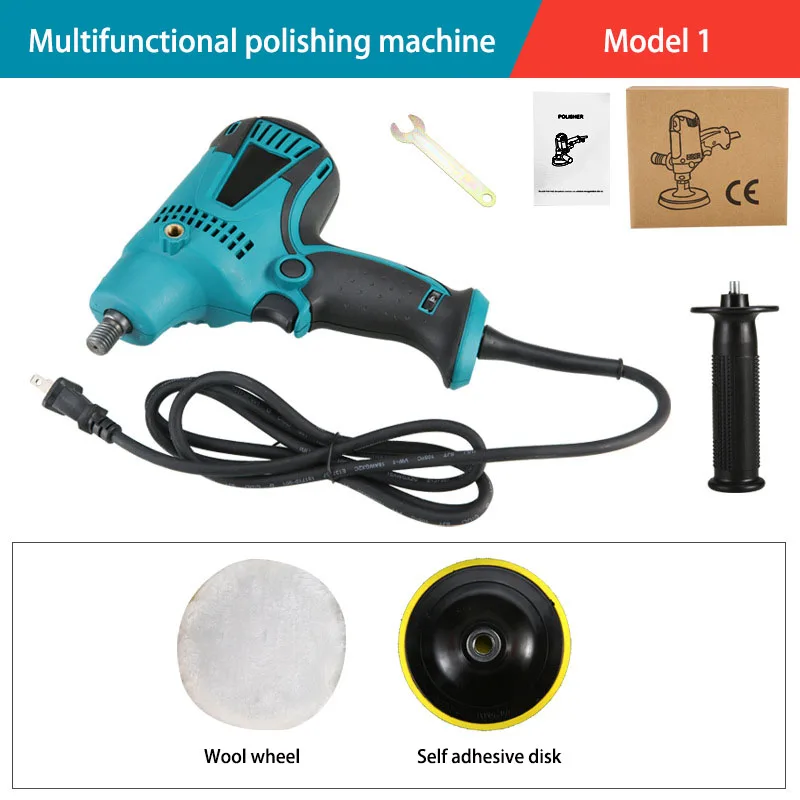 110V/220V Industrial Adjustable Rotary Electric Polishing Machine 125mm Multifunctional Orbital Floor Car Polisher Waxing