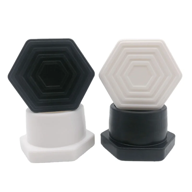 Useful White Black Color 1.9in Safety Guard Swimming Pool Accessories Plug Ladder Rubber Stopper Bumpers Cap