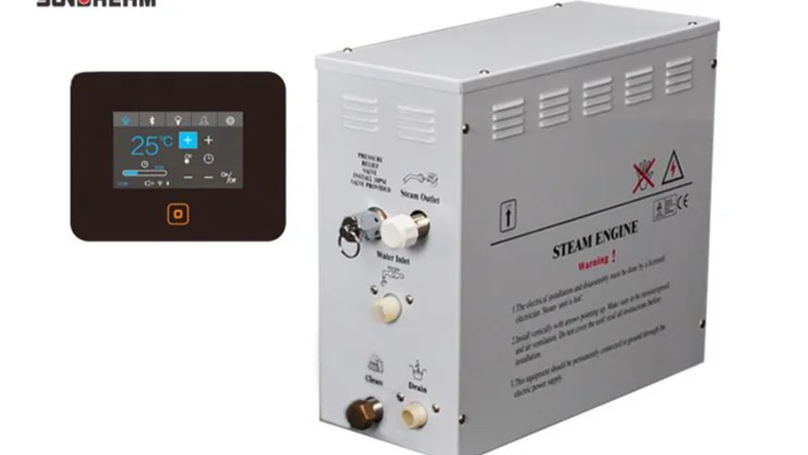 4.5KW 6KW Smart Steam Bath Generator with Shower Room Components Series steam generator controller