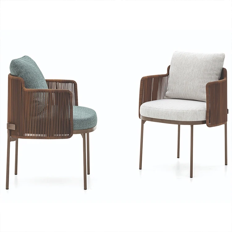 Modern design garden rattan chairs dining room set furniture rattan dining chairs outdoor