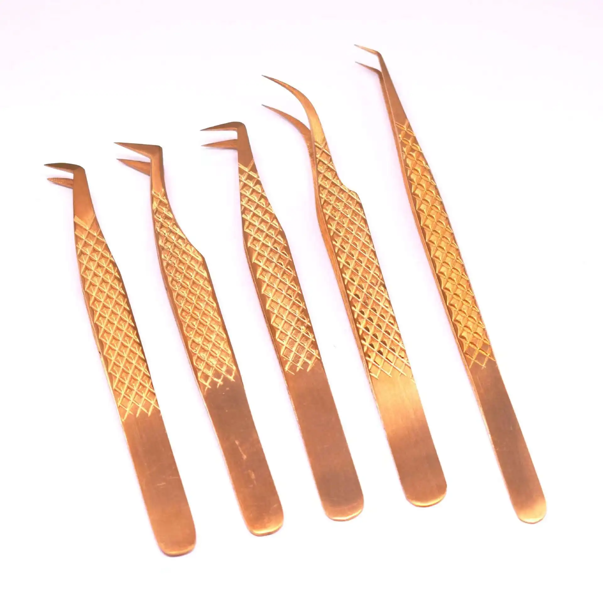 Оптовая продажа черный матовый Пинцет для наращивания ресниц