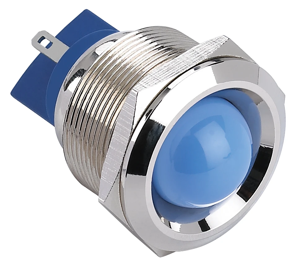 LYAN led indicator 25mm, miniature led indicator lamps, anti-vandal waterproof metal indicator, LYD25G-D