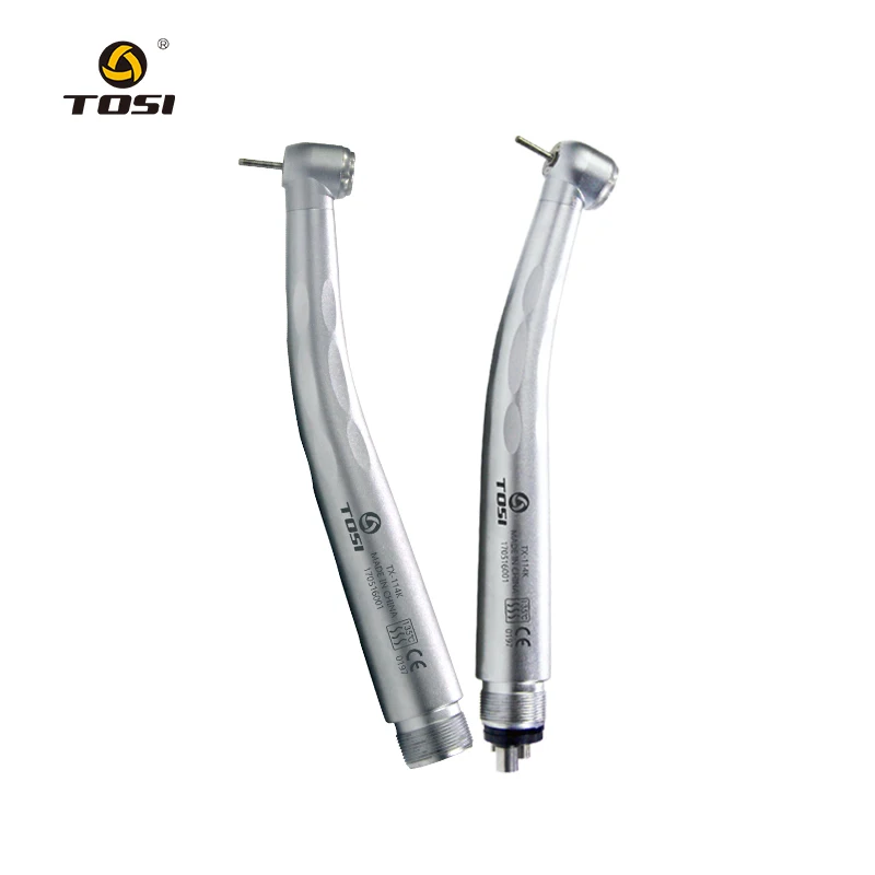 TOSI Ultra Quiet Superior Dental High Speed Handpiece Four/Two Holes Push Botton with Four Water Spray