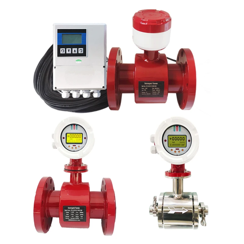 Flow Meter For Hot Water Electromagnetic RS485 4-20mA Modbus Output Water Flow Meter