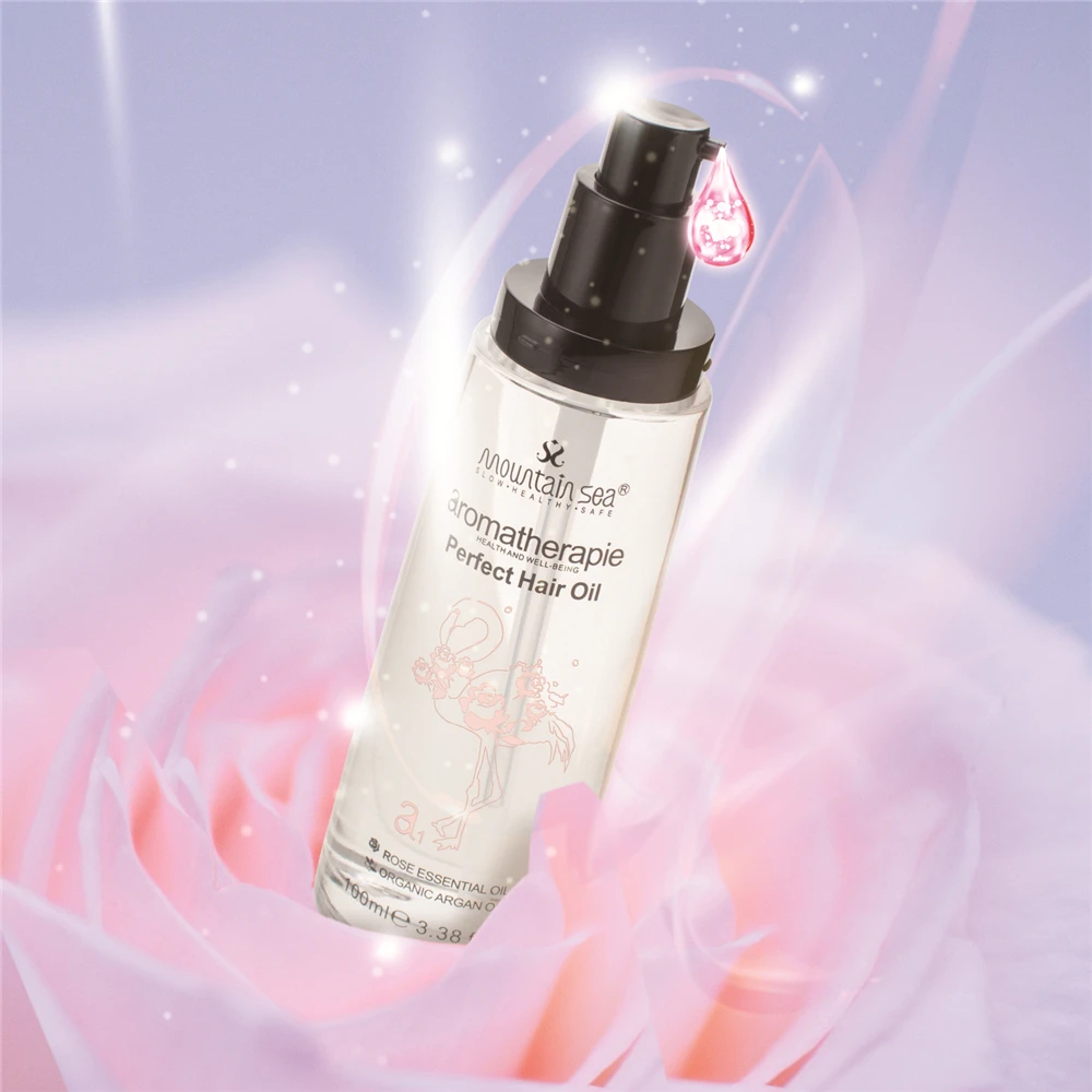 Private Label Beauty Hair Care Products Professional Natural Rose Oil Treatment Repair Hair Oil