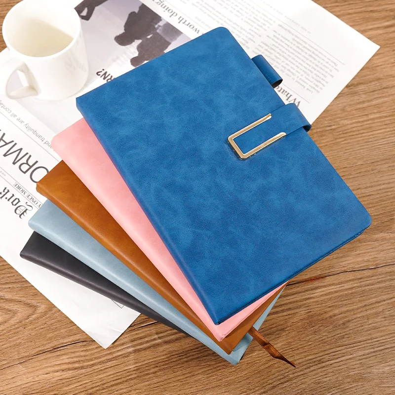 Custom Notebooks Waterproof A6 A5 A4 Size Hardcover PU Leather Journal Binder Daily Business Agenda Calendar Planner Notebook