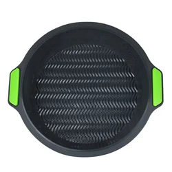 Non Stick Circle Silicone Bread Baking Trays Maker Mold Round Cake Pan