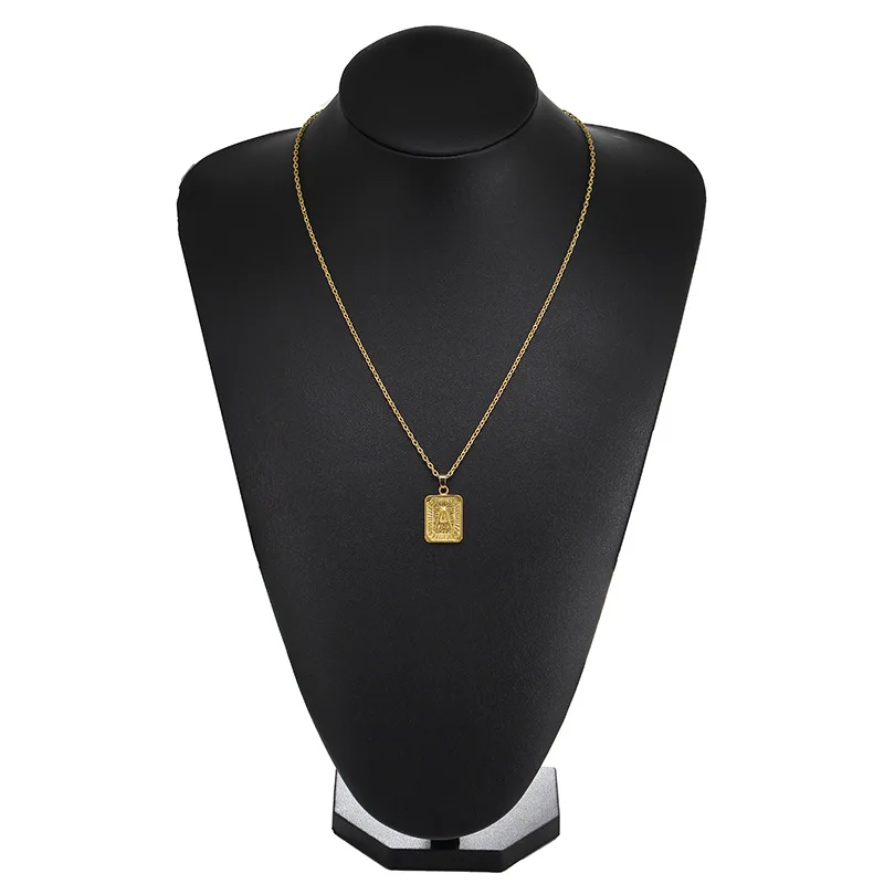 Custom Hip-pop Style Necklace Gold Metal Letter M Ornament Cheap Pendant Tag