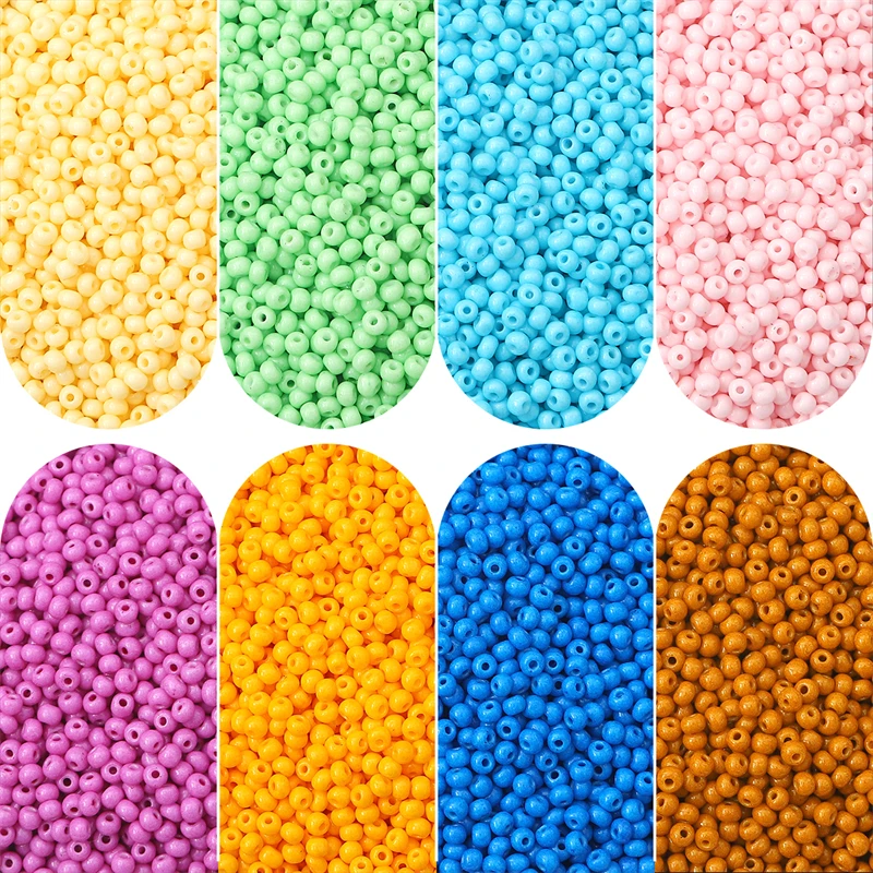 BBG082 Bulk Bag Wholesale 2mm 12/0 Glass Seed Beads Crystal Round Beads for Fashion Jewelry Bracelet Necklace Making Accessories