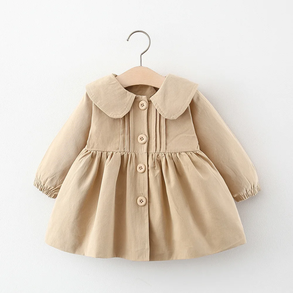 Baby Girls Coat Spring Autumn Kids Windbreaker Jacket For Girls Children Clothing Long Sleeve Kids Girl Outerwear
