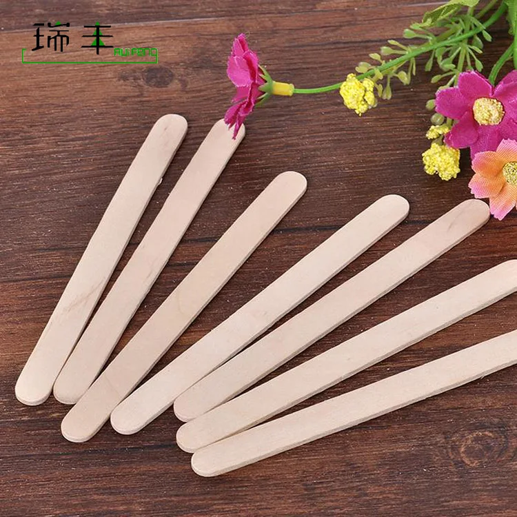 Food grade eco friendly organic disposable wooden engraved ice cream stick